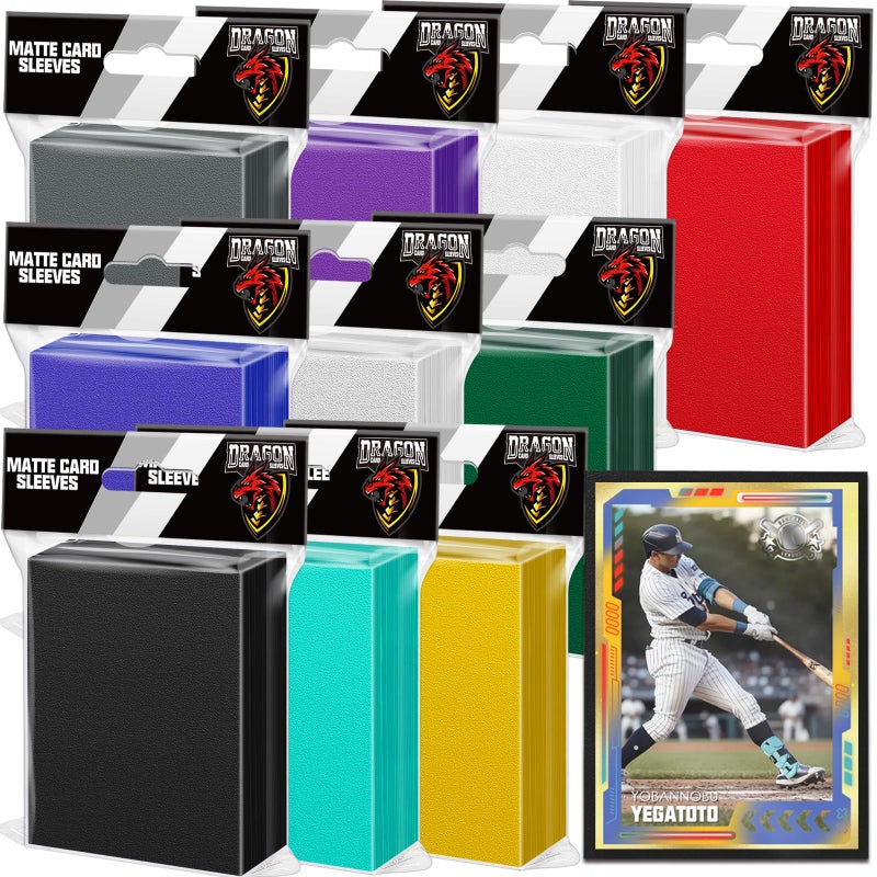 Kitoyz 1000Pcs Trading Card Sleeves, 10 Colors Top Loading Sleeves for Standard Cards 2.5"" X 3.5"", Card Protector for Baseball Card,Sports Cards,Game Card,Business Cards - Image 1